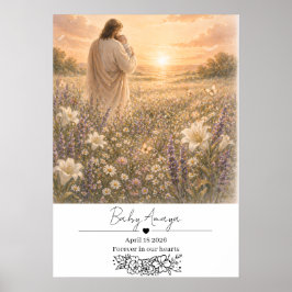 Poster Perda de Gravidez Cristã, Memorial de Abortos Espo