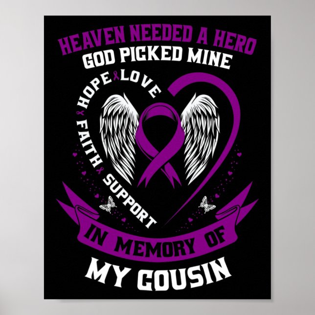 Poster Perda de memória do Câncer de pâncreas primo Aware (Frente)