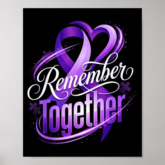 Poster Perda de memória mês de conscientização do alzheim (Frente)