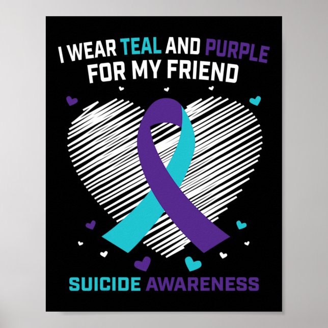 Poster Perda De Sensibilização Para O Suicídio De Amigos (Frente)