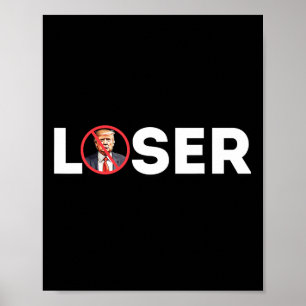 Poster Perdedor Engraçado Anti-Trump 2024 Não Mais Kamala