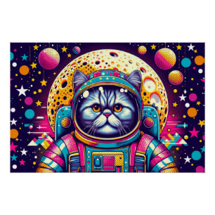 PÔSTER PERDIDO DE GATO PERSO NO ESPAÇO