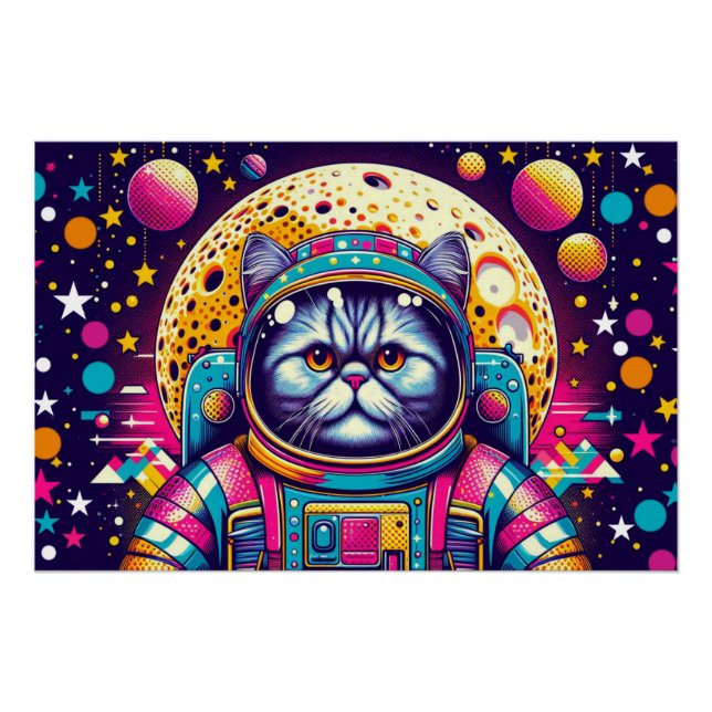 PÔSTER PERDIDO DE GATO PERSO NO ESPAÇO (Frente)