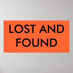 POSTER PERDIDO E ENCONTRADO