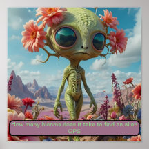 Perdido em um campo de flores