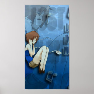 Pôster perdido na minha música