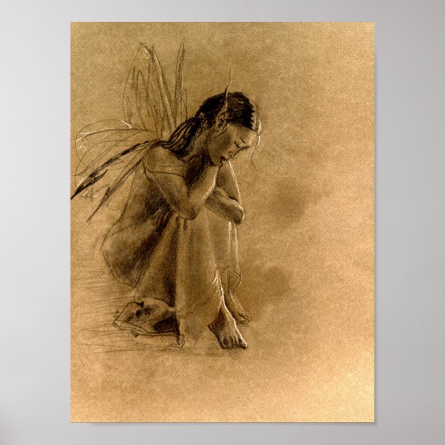 Pôster perdido no pensamento (versão em papel castanho) (Frente)