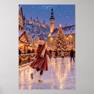 Poster Perdido num Conto de Inverno de Natal Tallinn