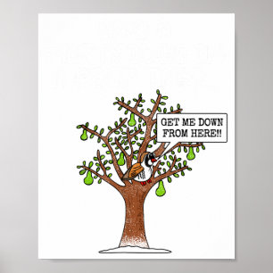 Poster Perdiz Na Árvore De Peras, Cantando Canção De Nata