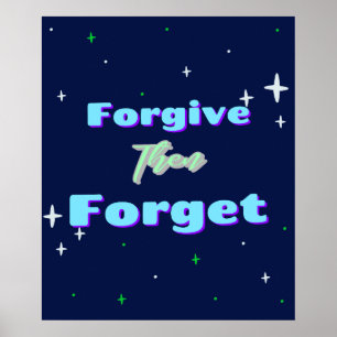 Poster Perdoe Então Esquece (Design)