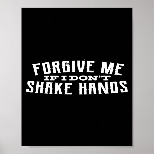 Poster Perdoe-me Se Eu Não Apertar as Mãos  (Frente)