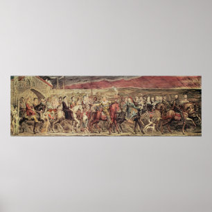 Pôster Peregrinos do Canterbury de Chaucer