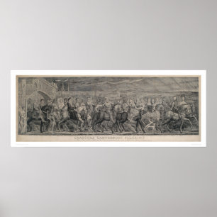 Poster Peregrinos do Canterbury de Chaucer (1219)