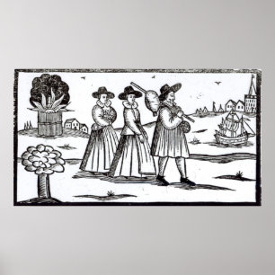 Poster Peregrinos partindo para o Novo Mundo