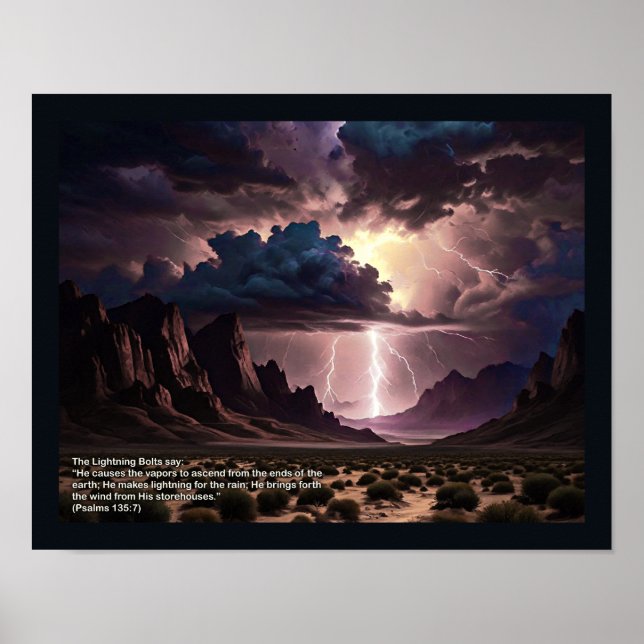 Poster Perek Shirah - LIghtning (Frente)