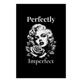 Pôster Perfectly Imperfect – Marilyn Noir