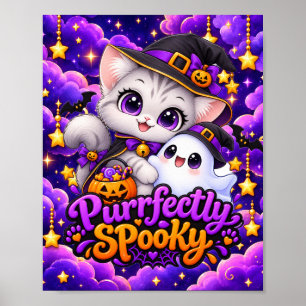 Poster Perfeitamente Assustador – Arte de Parede de Gato 