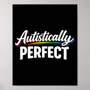 Poster Perfeitamente autista - poderosa aceitação do auti