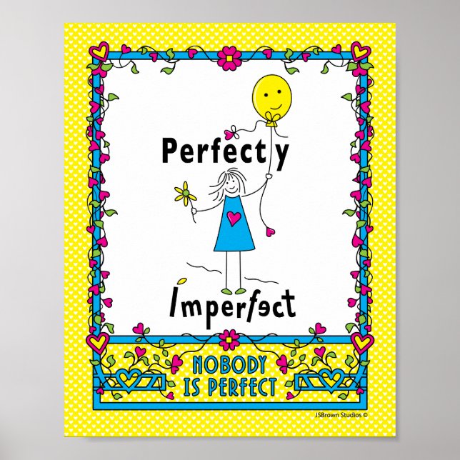 Poster Perfeitamente imperfeito 1_Impressão 8"x10" (Frente)