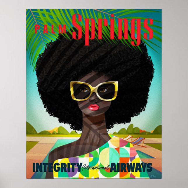 Poster Perfeitamente Palm Springs Pequeno (Frente)
