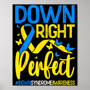 Poster Perfeito para baixo conscientização sobre síndrome