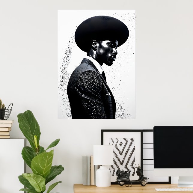 Poster Perfil de Moda (Escritório em casa)