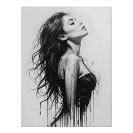 Pôster Perfil de movimento dinâmico