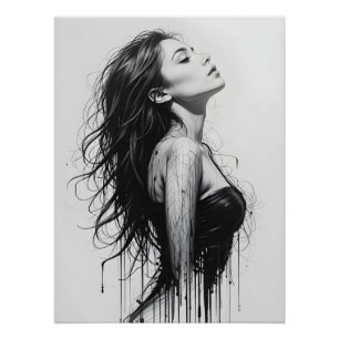 Pôster Perfil de movimento dinâmico