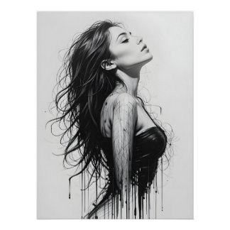 Pôster Perfil de movimento dinâmico