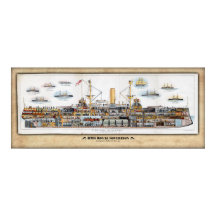 Perfil de Soberania Real/Poster de Cutaway HMS