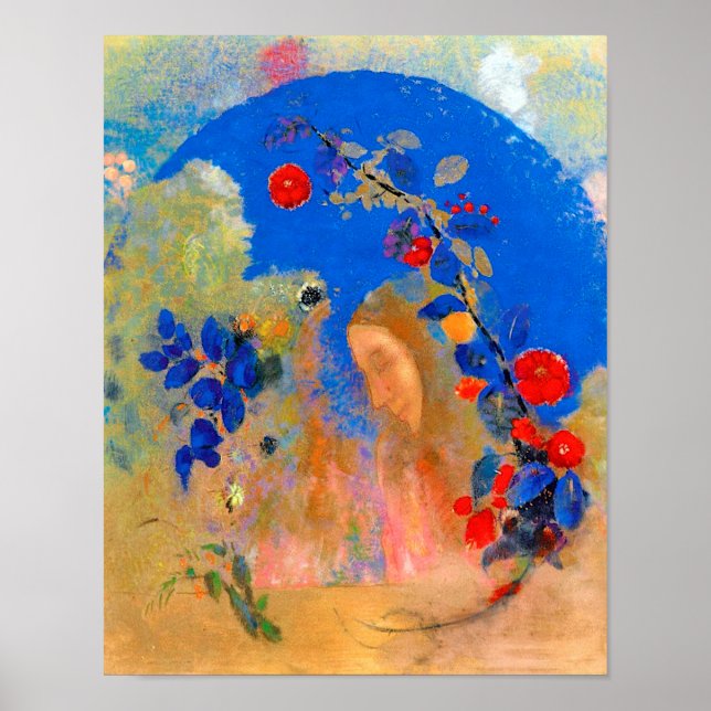 Poster Perfil debaixo de um arco, Redon (Frente)