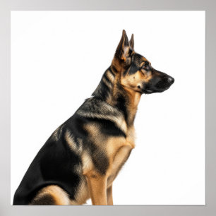 Poster Perfil do german shepherd