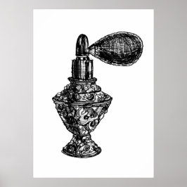 Poster Perfume Fashion Sketch