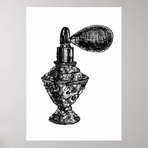 Poster Perfume Fashion Sketch