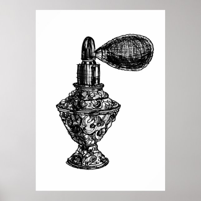 Poster Perfume Fashion Sketch (Frente)