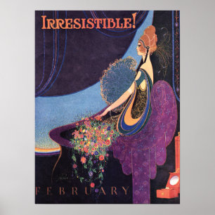 Pôster Perfume irresistível de Mavis do art deco