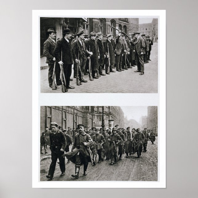 Poster Perfuração dos Spartacistas (top) Revolucionários (Frente)