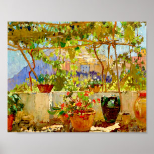 Poster Pérgola mediterrânica por Konstantin Gorbatov