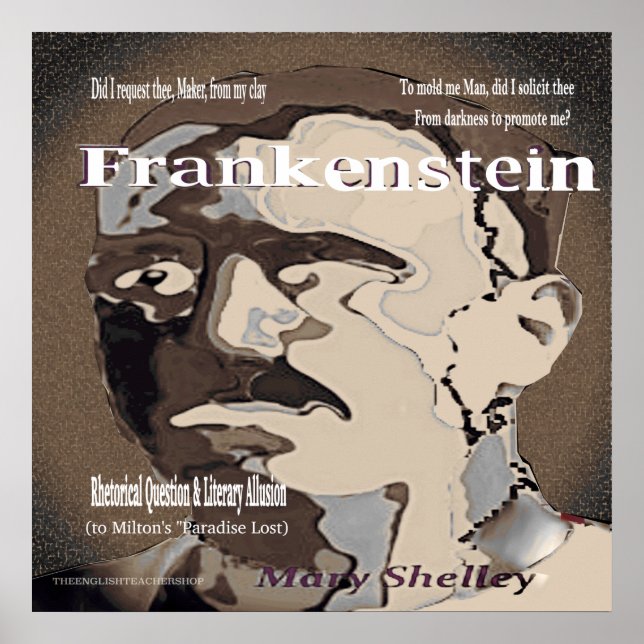 Poster Pergunta retórica de Frankenstein (Frente)