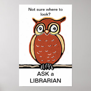 Pôster Perguntar a um Bibliotecário