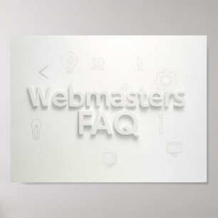 Poster Perguntas frequentes sobre webmasters