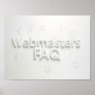 Poster Perguntas frequentes sobre webmasters
