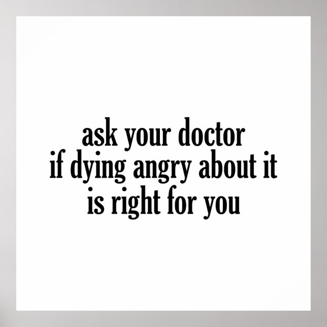 Poster Pergunte ao seu médico (Frente)