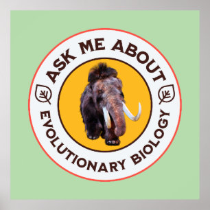 Poster Pergunte-Me Sobre A Biologia Evolucionária Wooly M