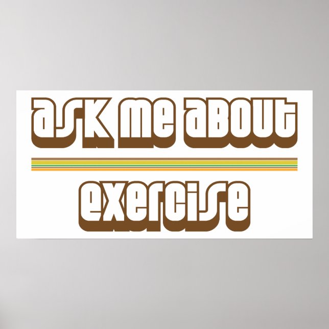 Poster Pergunte-Me Sobre Exercício (Frente)