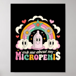 Poster Pergunte-Me Sobre Meu Micropenis Engraçado Adu Ina