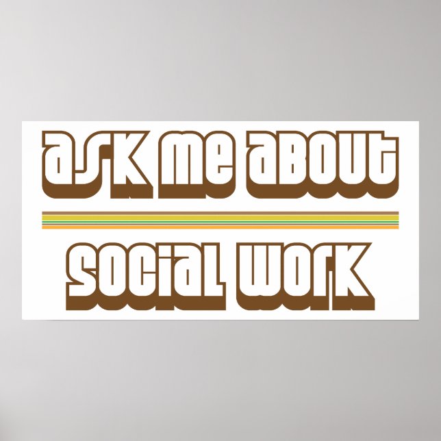 Poster Pergunte-Me Sobre O Trabalho Social (Frente)