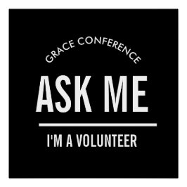 Pôster Pergunte-me sou um voluntário 