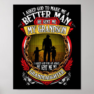 Poster Perguntou A Deus Para Me Tornar Melhor, Cara, Ele