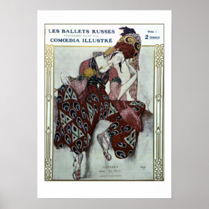 Poster Peri do La dos dans de Nijinsky - balés Russes